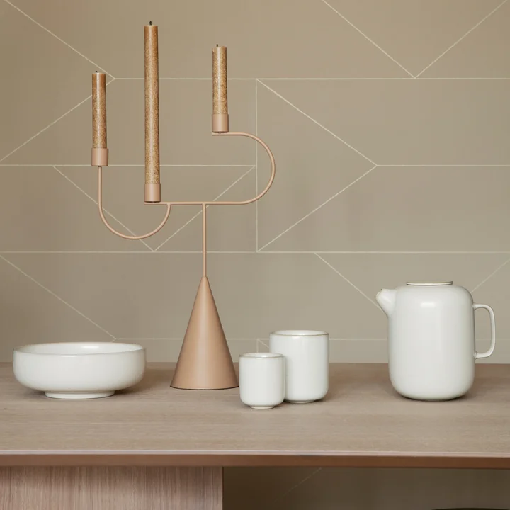 Ferm Living - Sekki Becher, large / weiss