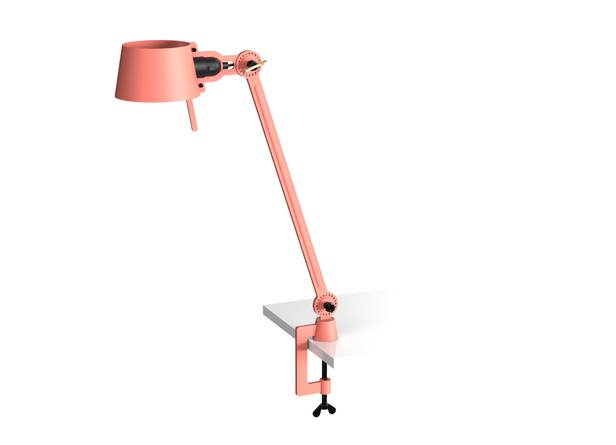 Bureaulamp Bolt met klem 1 arm daybreak rose