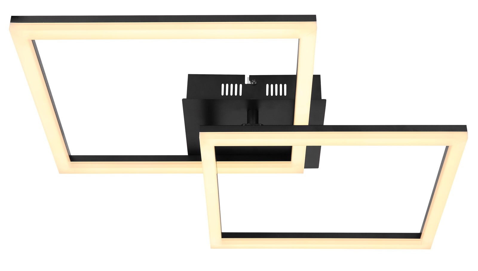 TINY Deckenlampe schwarz 67246-36, B/H/T: 47 x 5,8 x 47 cm, Kunststoff, Metall
