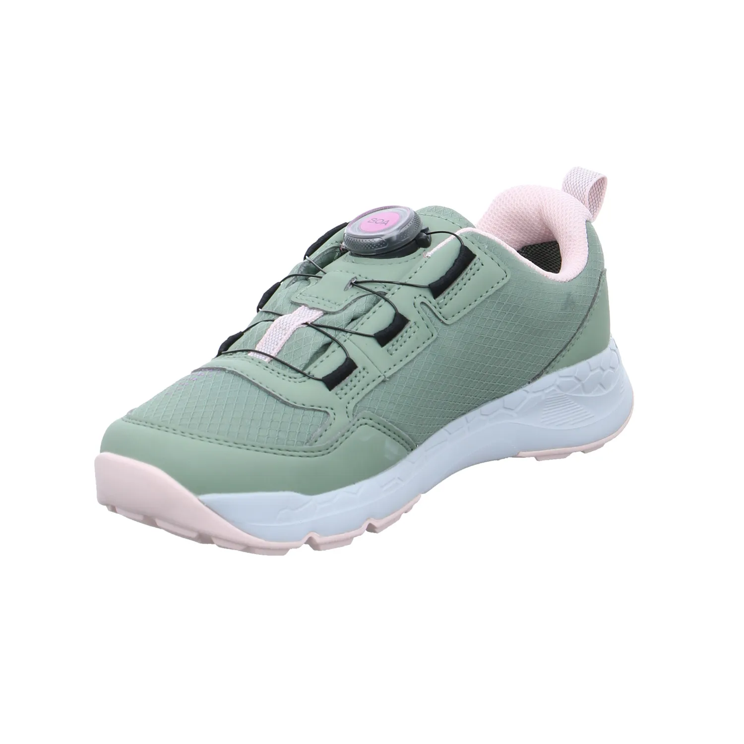 SUPERFIT Mädchen-Halbschuh Klett Pastelgrün Textil  Sneaker