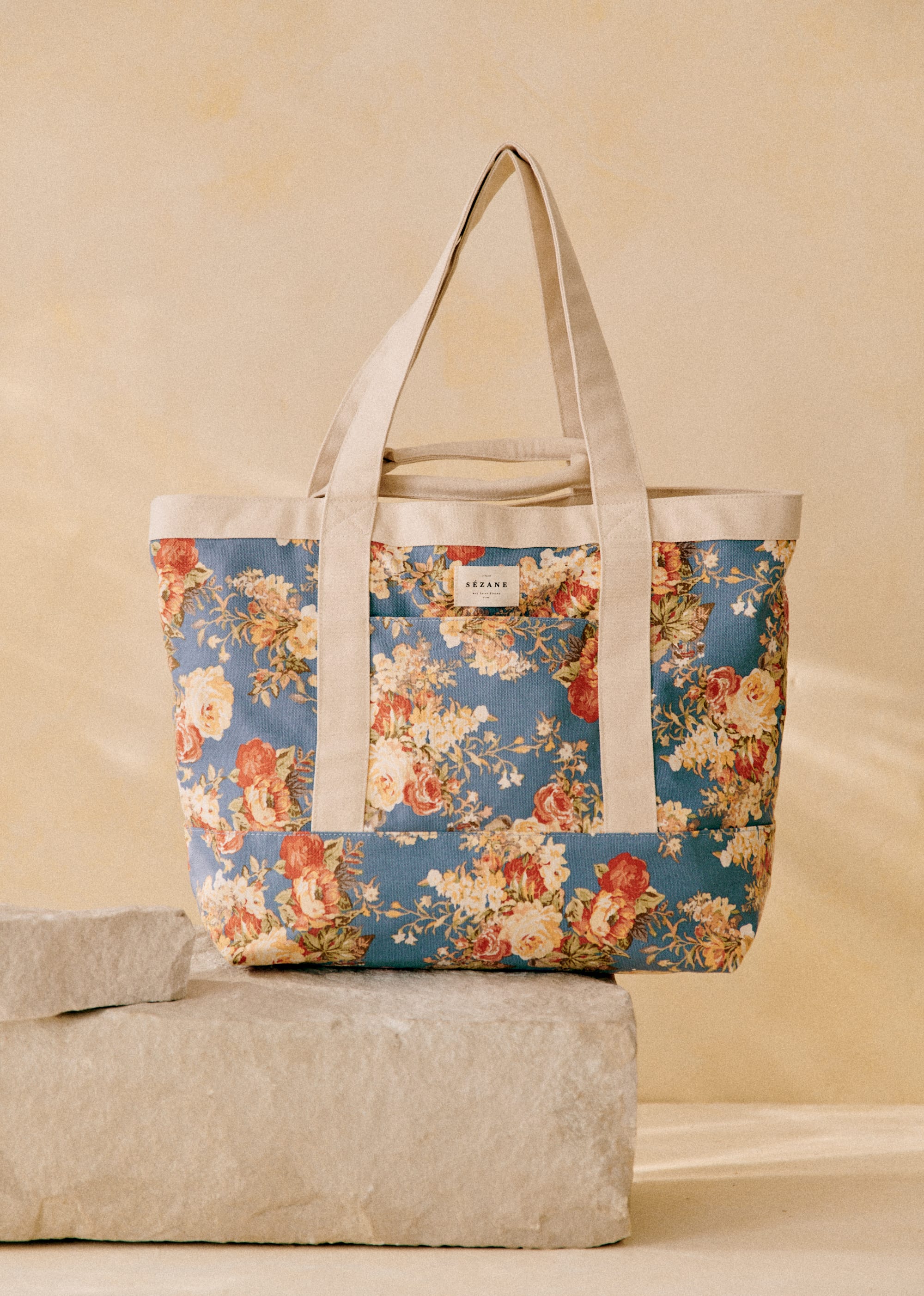 Maxi Cabas - Floral Bleu - SACS/NEW SACS Nos Paniers 5906388