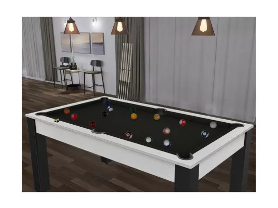 Billard convertible table 6 personnes Texas + pack accessoires Confort