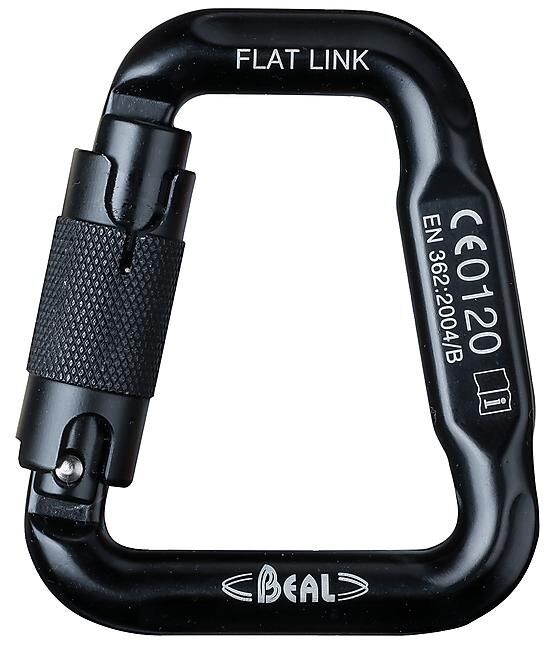 BEAL - MOUSQUETON FLAT LINK BLACK