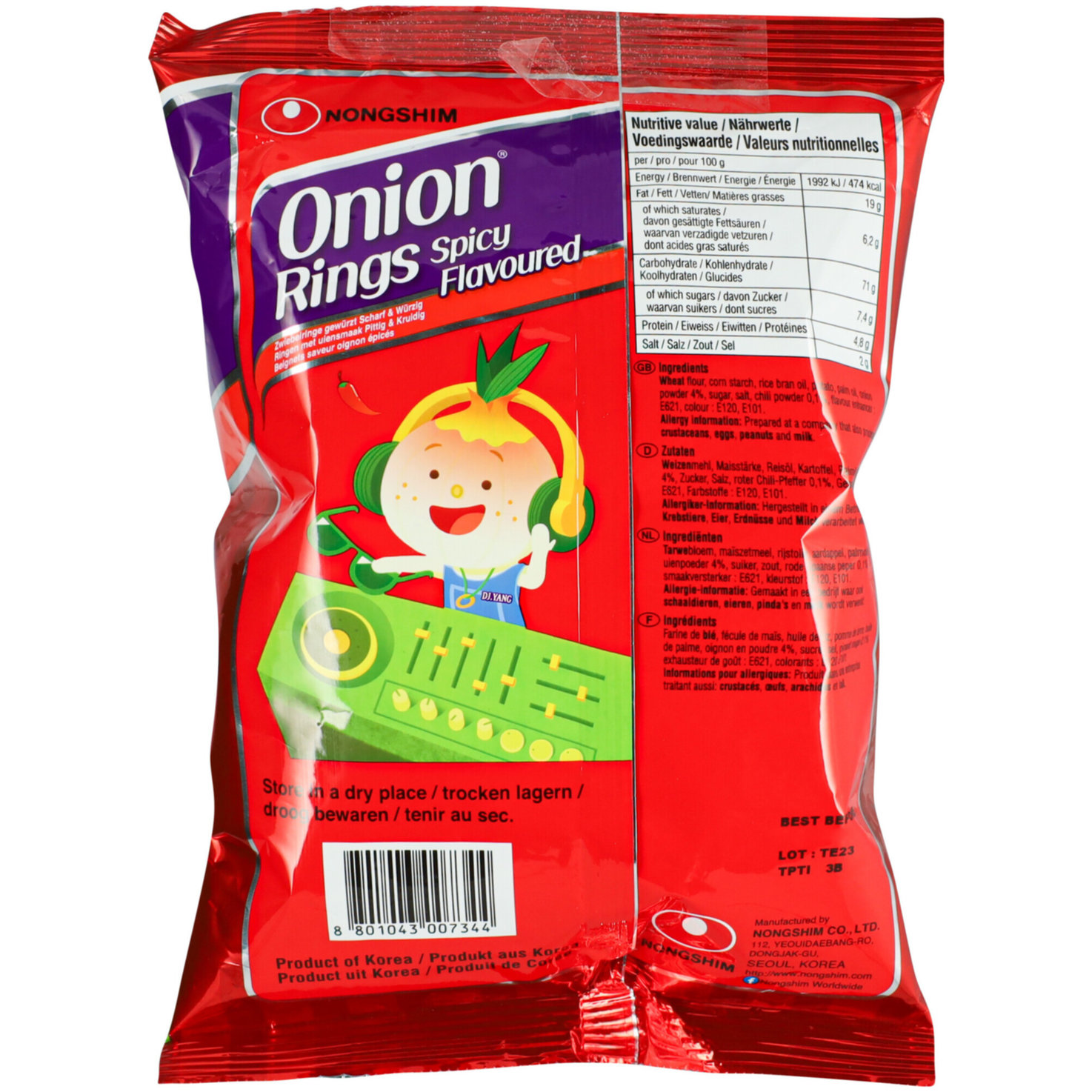 Nongshim Onion Rings hot&spicy