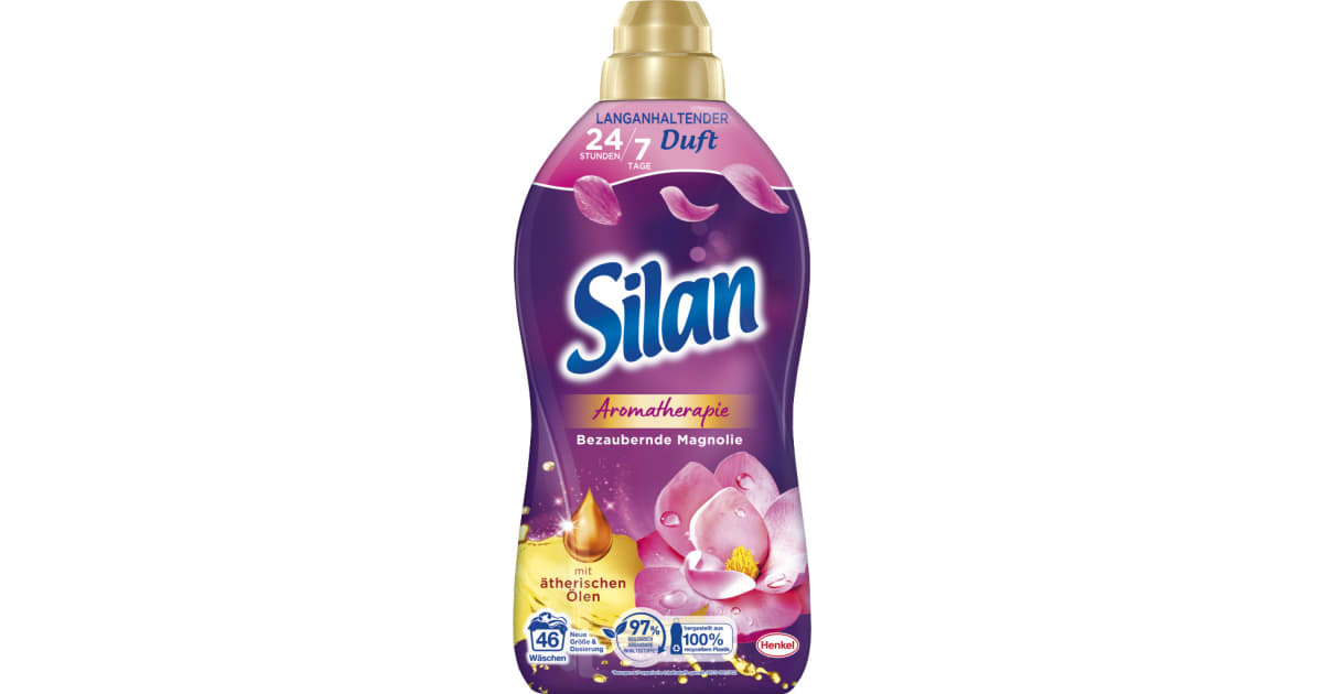Silan Aroma Therapie Orangen-Öl und Magnolie 46 Waschgänge