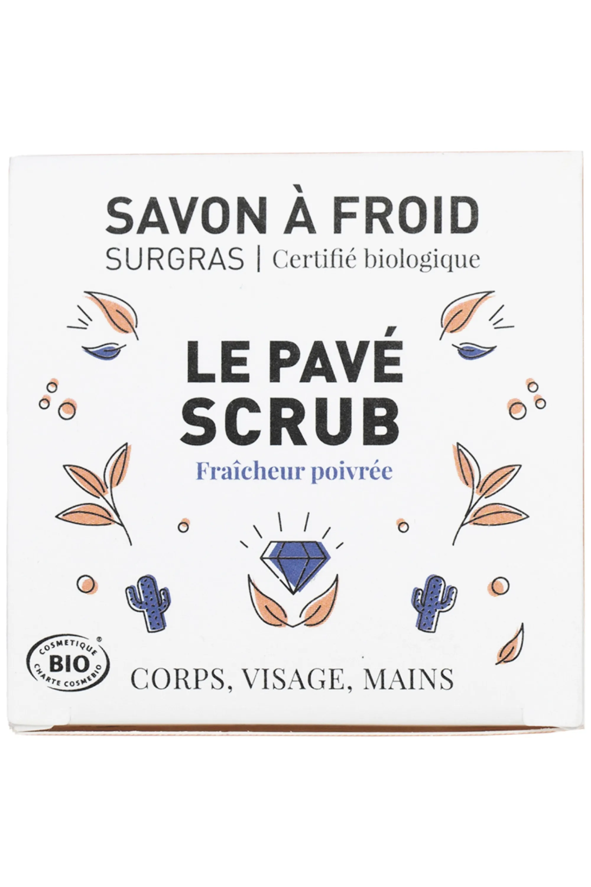 Atelier Populaire Savon solide exfoliant le Pavé Scrub-90 g
