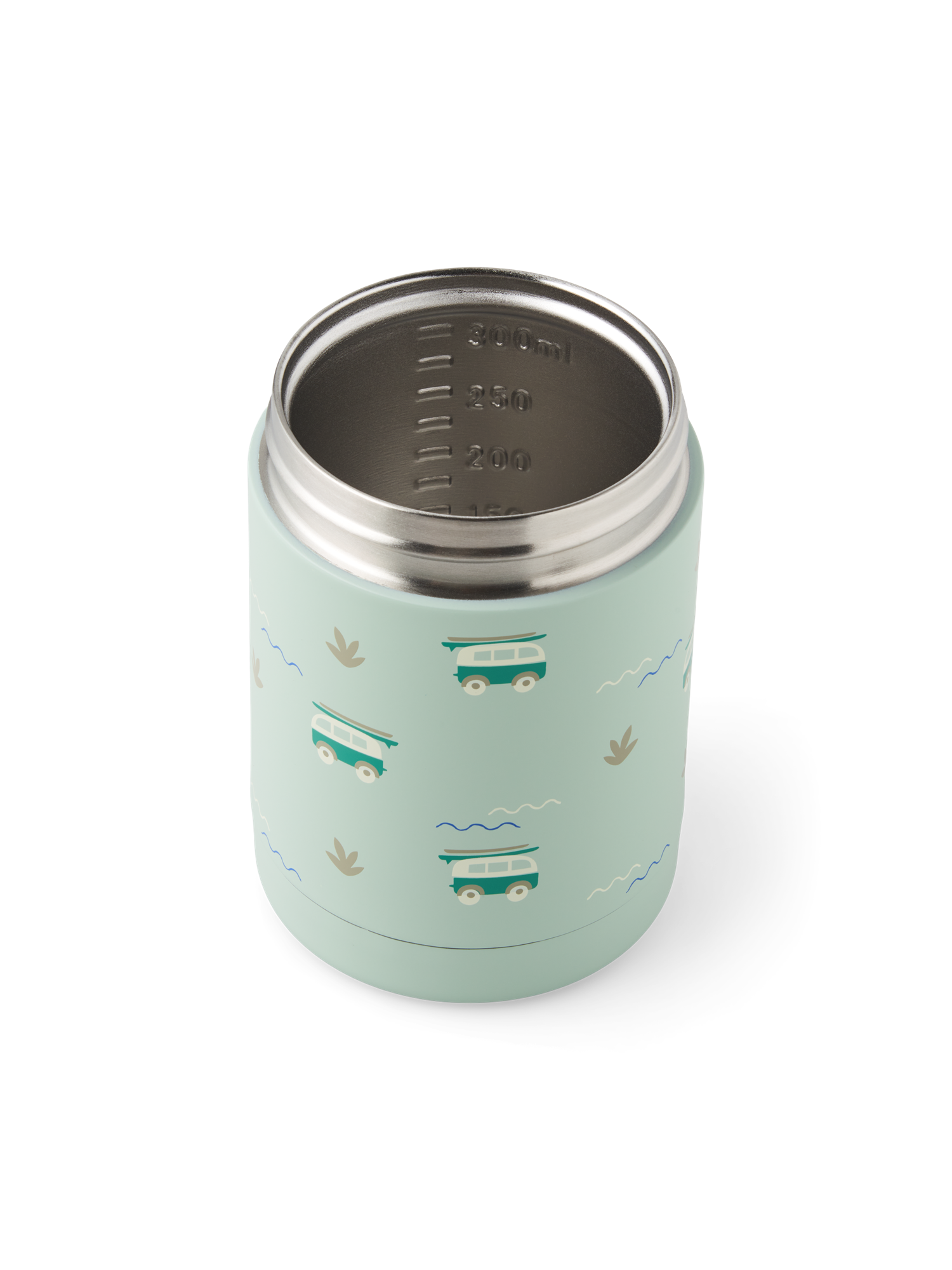 Termomadkasse 300 ml | Rustfrit stål. 12 x 8 x 8 cm. | Light Green | Fresk