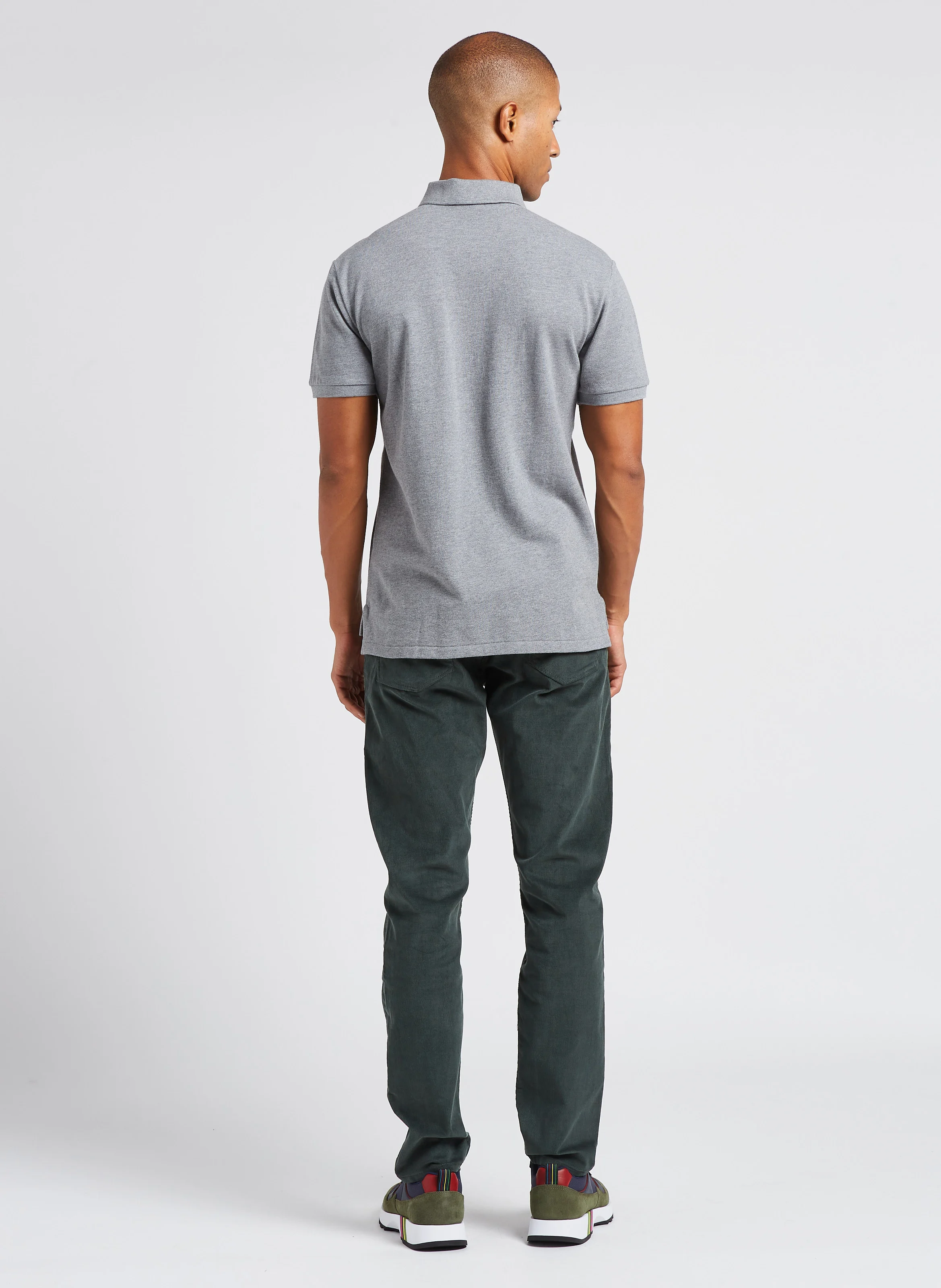 Pantalon droit en coton bio mélangé| Vert