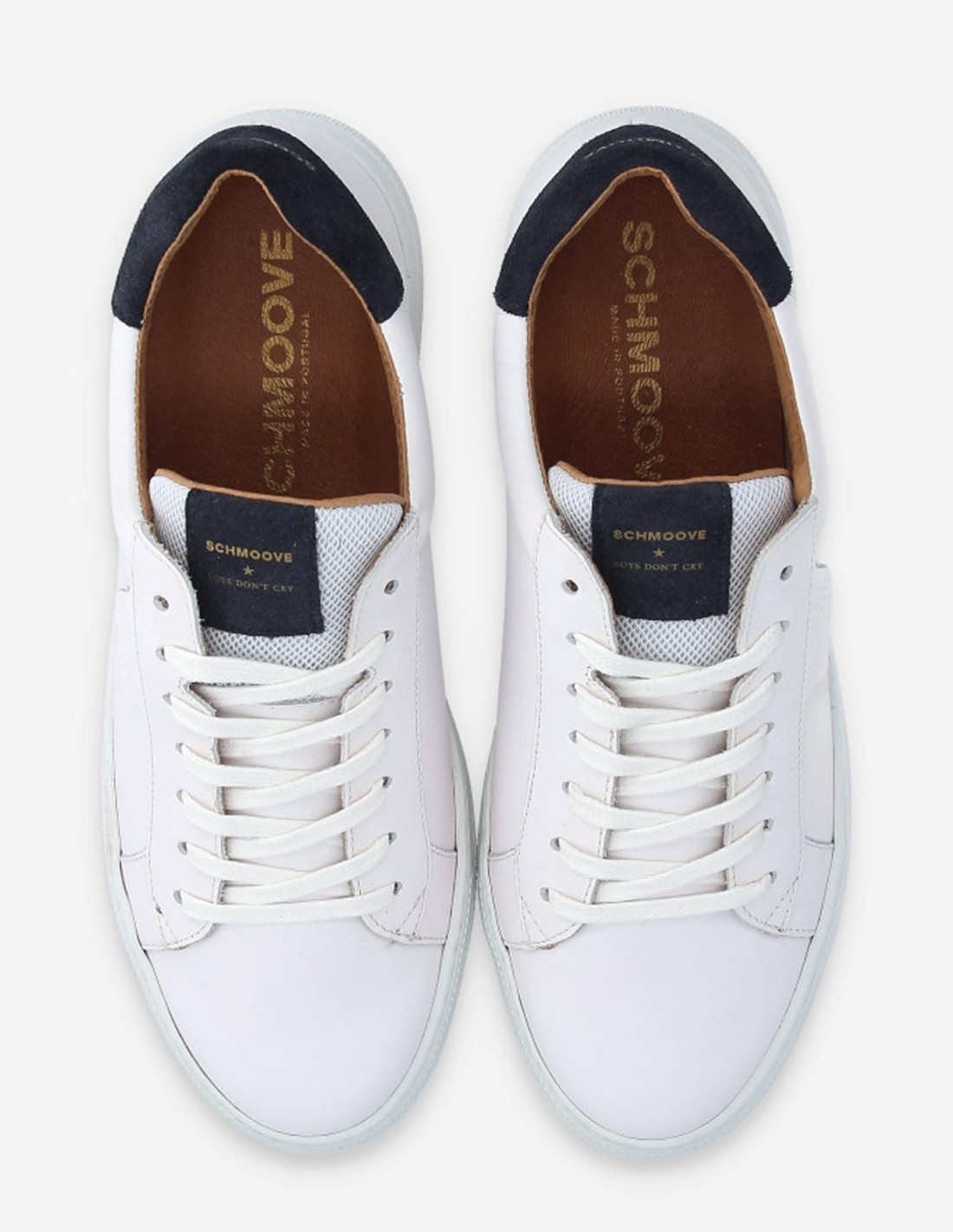 schmoove Baskets de ville Homme Spark Clay M Blanc Cuir