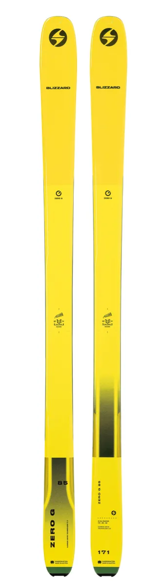Blizzard Zero G 85 Flat Yellow