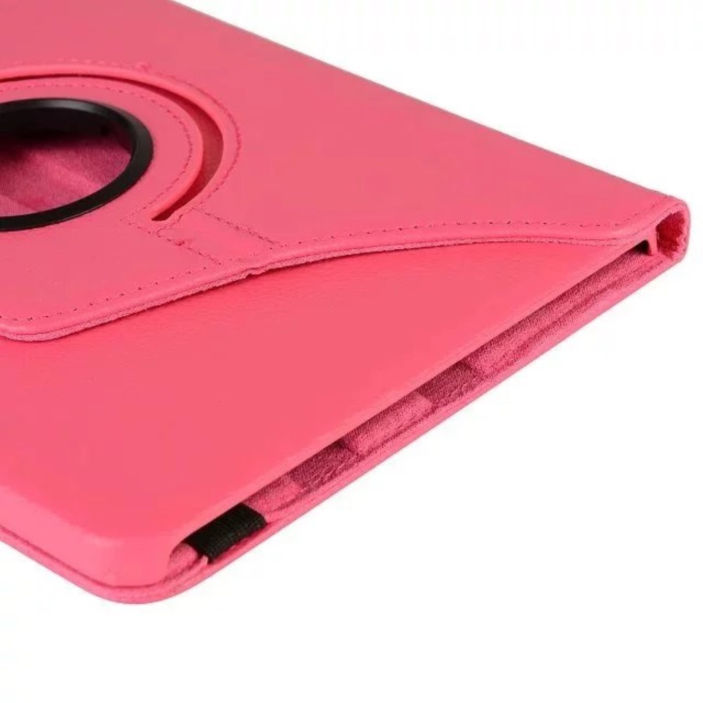 Samsung Galaxy Tab A 10.1 (2016) Leder Flipcase Tasche   360 Grad Drehfunktion Litchi Look - Pink