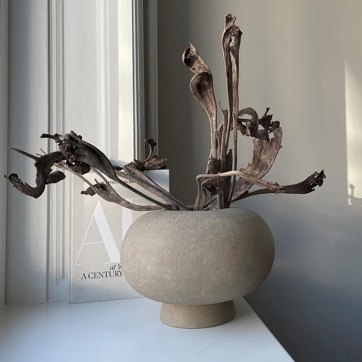 101 Copenhagen - Kabin Vase, Fat, Ø 35 cm, bone white