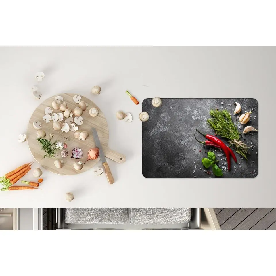 MuchoWow Placemat (6stuks) 45x30cm Peper Kruiden Specerijen