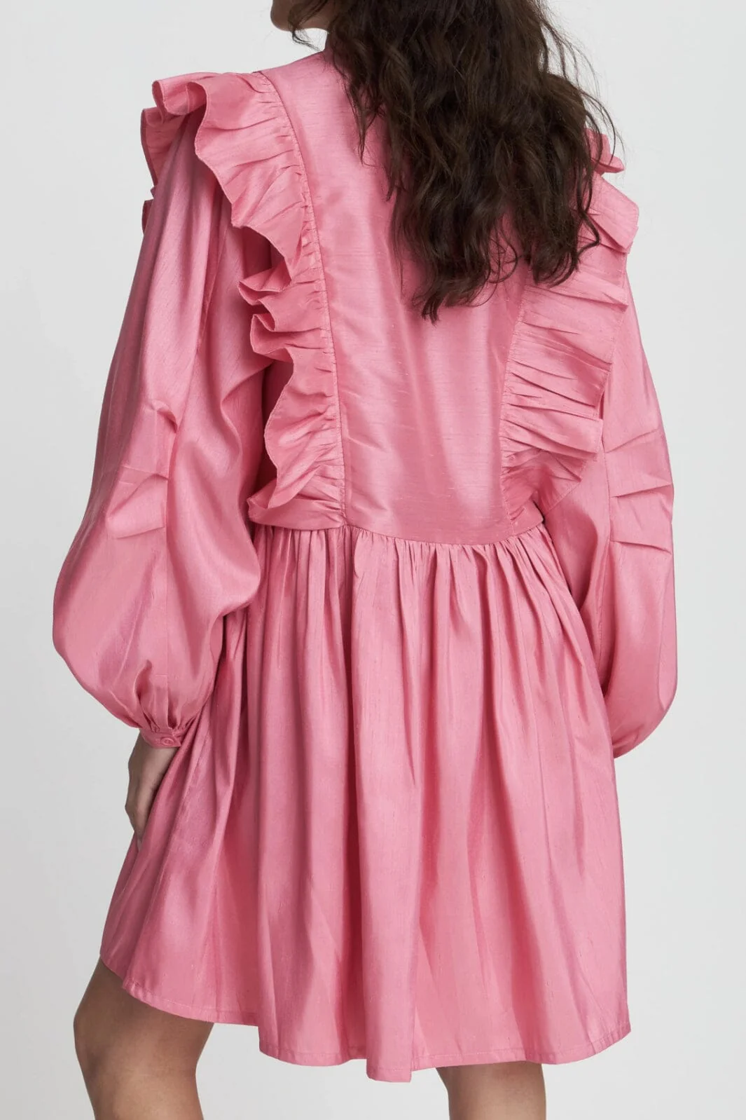 Stella Nova Short Dress With Frills 465 pink