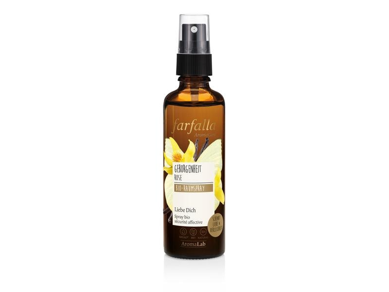 Farfalla Bio-Raumspray Rose Geborgenheit 75 ml Sanft umschmeichelnder Raumspray mit Rosenduft