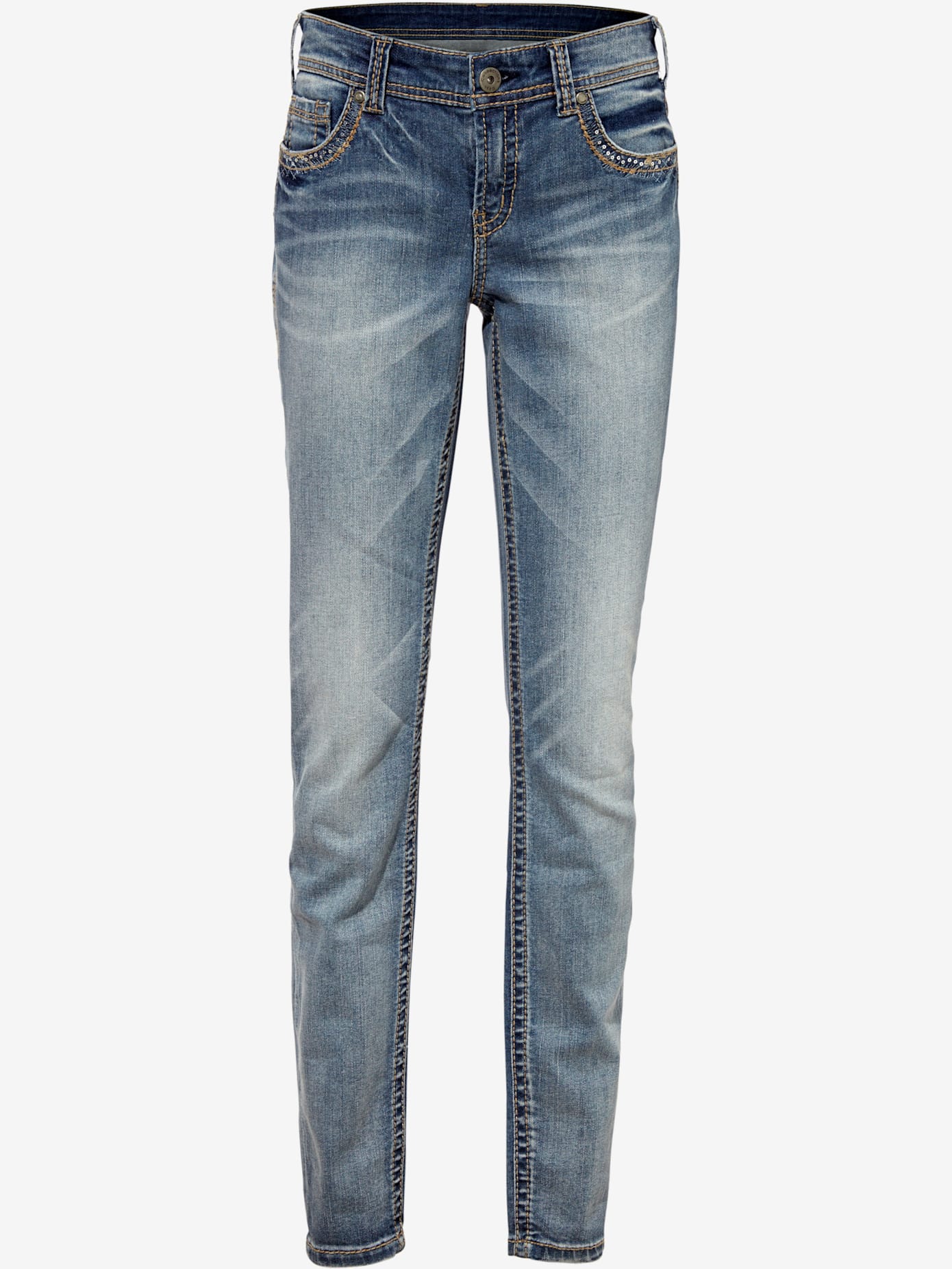 Jeans effet ventre plat coupe skinny