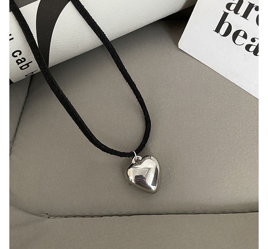 Milkieway - Hartvormige legering hanger koord choker