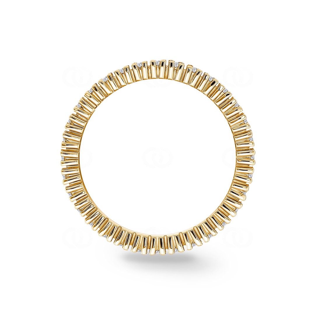 Mémoire-Ring 750/18 K Gelbgold mit Diamanten 0.50 ct H/si