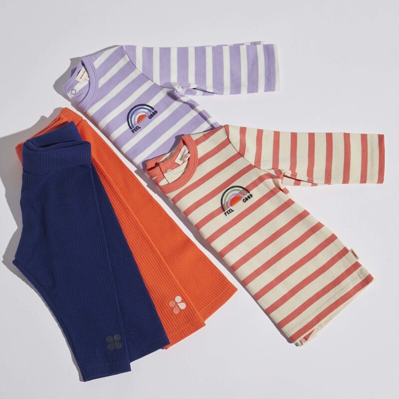 Leggings bébé côtelé orange Catimini Orange