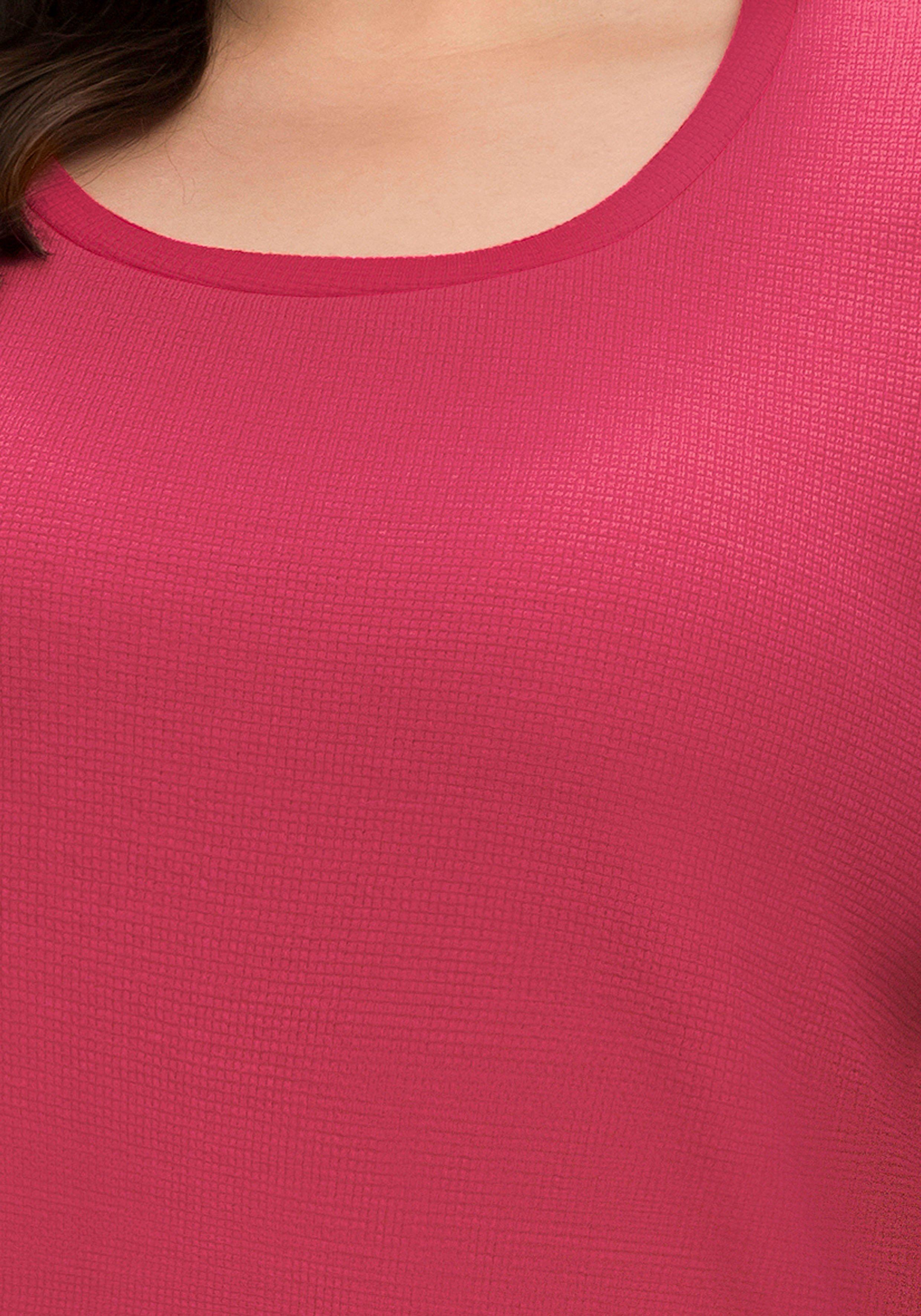 Shirt aus Waffelpiqué, mit Tunnelzug am Saum