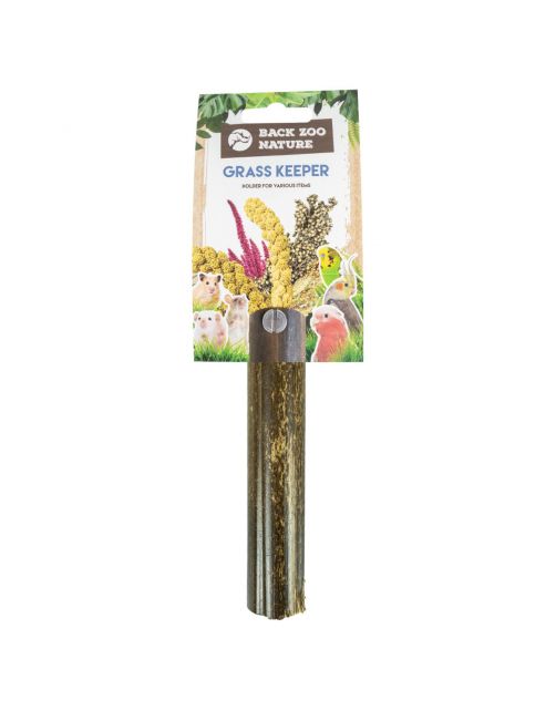 Back Zoo Nature Bamboo Grass Keeper - Vogelspeelgoed - 3x3x20 cm