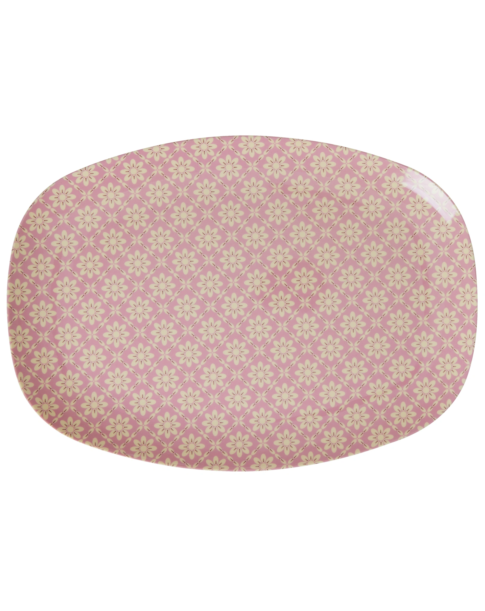 Melamin-Servierteller GRAPHIC FLOWER in pink