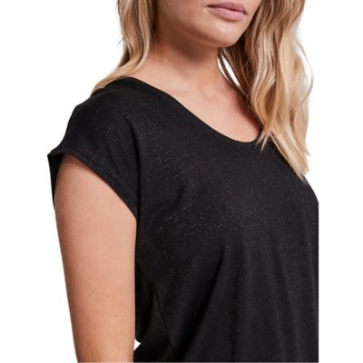 Tee-shirt à manches courtes femme Pcbillo Lurex Stripes PIECES