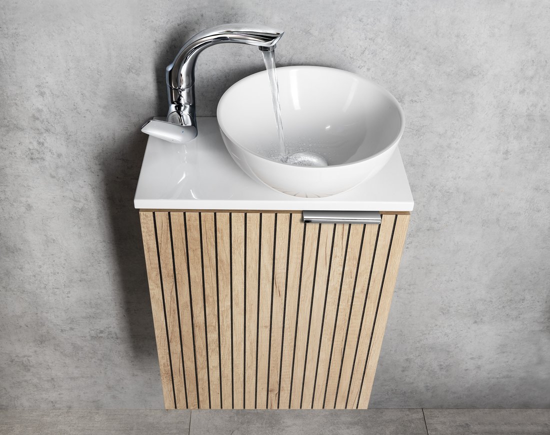 Sapho Minor toilet waskom marmer 26cm wit