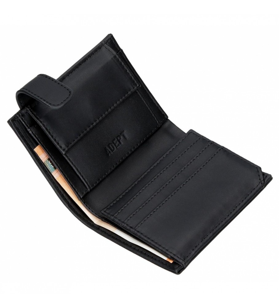 Carteira Joumma Bags Adept Mark com fecho de clique preto