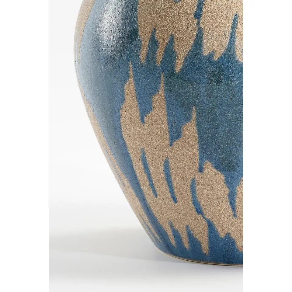 Mica Decorations Caldo Vaas - L28 x B28 x H36 cm - Donkerblauw