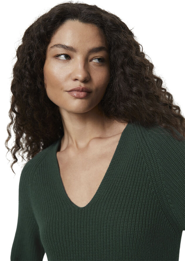 Marc O’Polo Pullover, longsleeve, v-neck Midnight pine