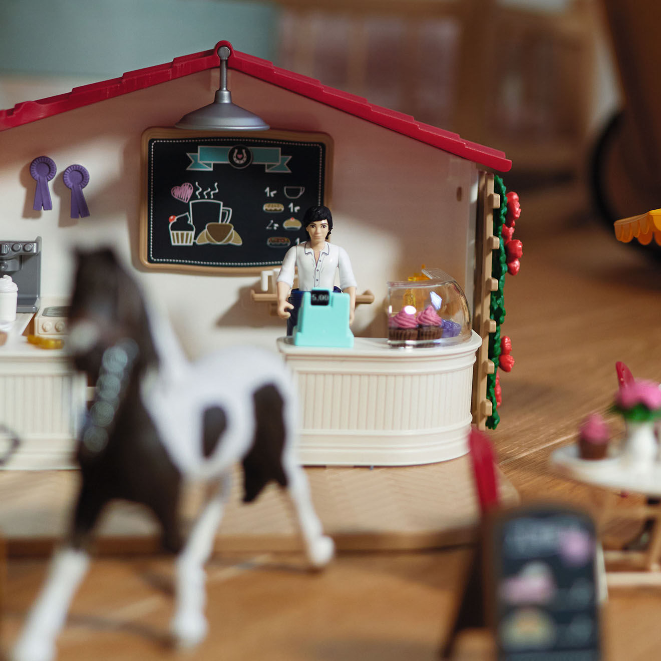 Schleich Café des cavaliers multicolore