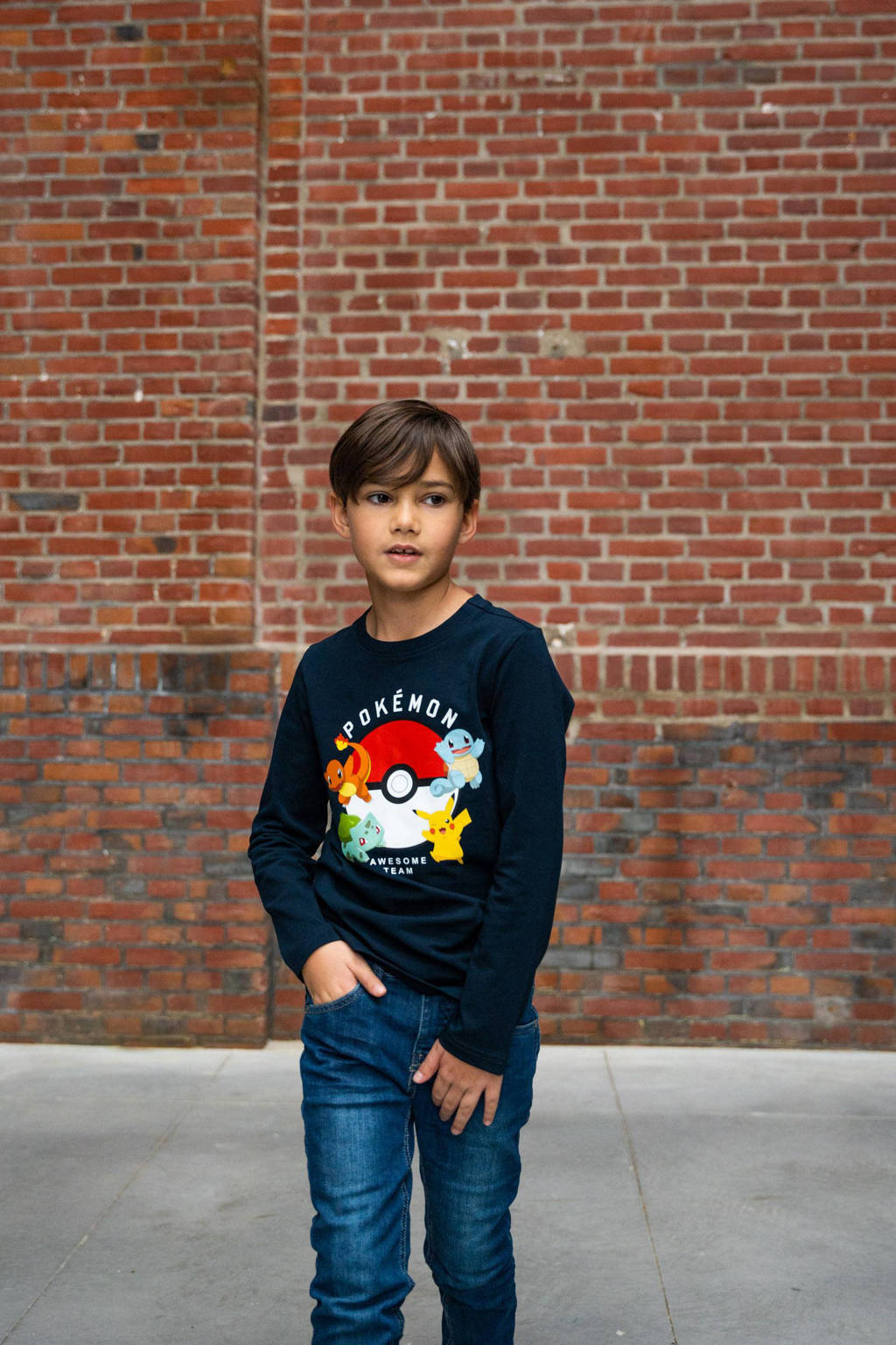 TYGO & vito Pokemon longsleeve Pokémon met printopdruk donkerblauw