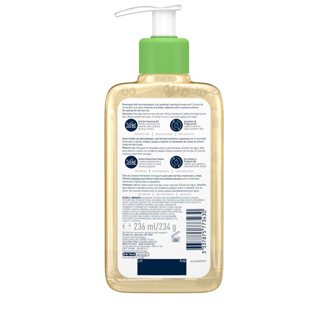 CERAVE  Óleo-Espuma de Limpeza Hidratante - 237ml