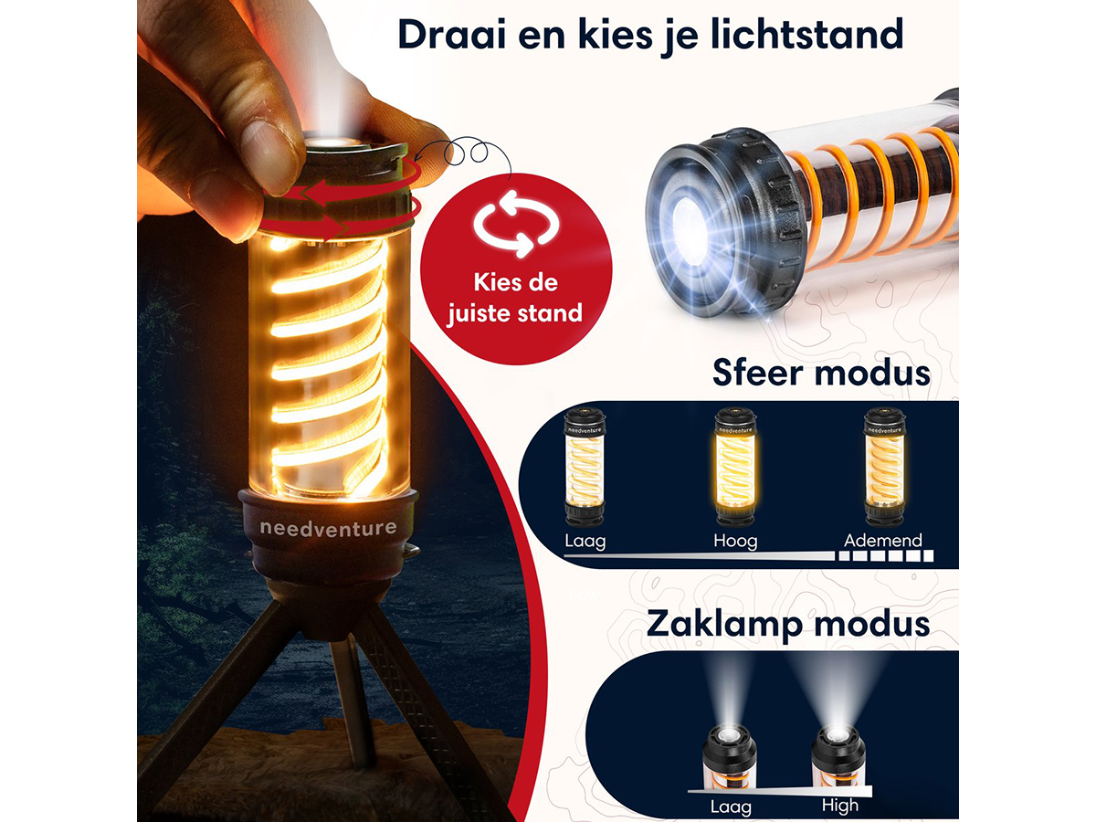 Needventure Buddy multifunctionele tentlamp