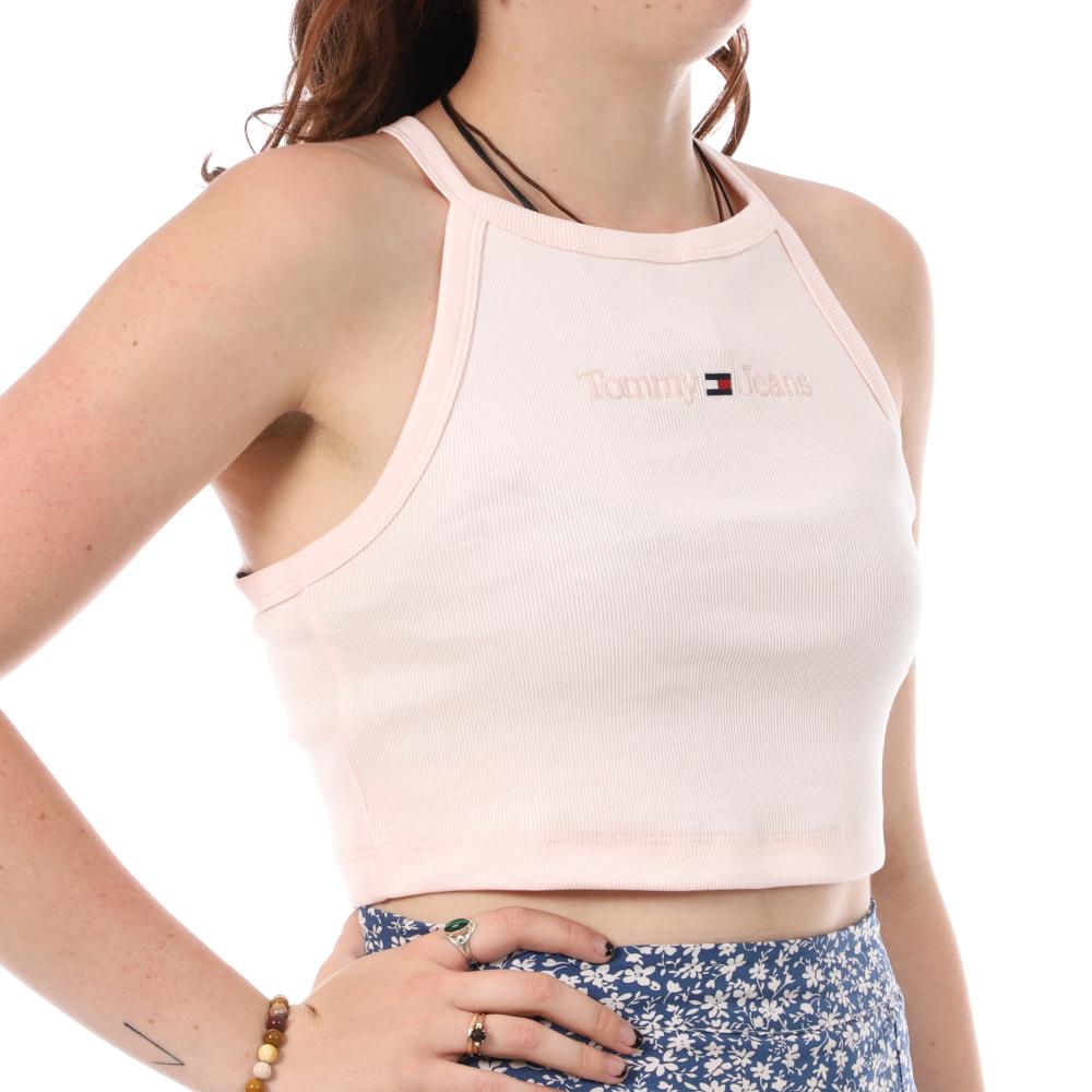 Tommy Hilfiger Débardeur Rose Femme Tommy Hilfiger Tonal
