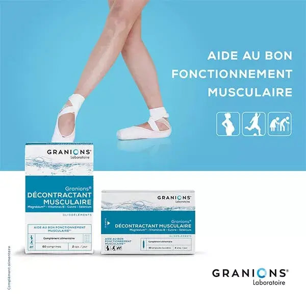 Granions Relaxante Muscular 30 ampolas