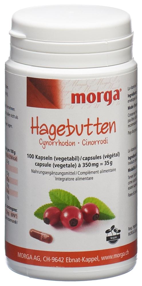 MORGA Hagebutten Vegicaps Kaps 100 Stk