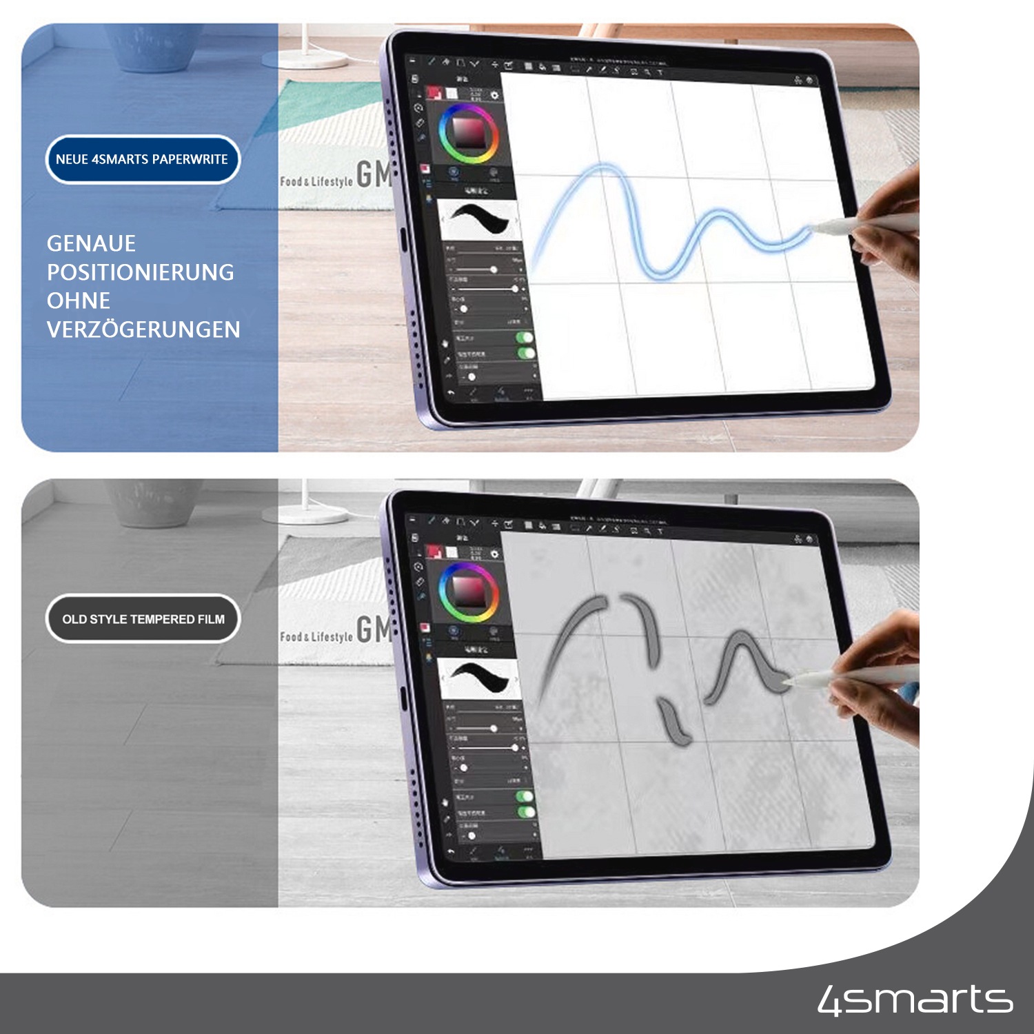 4smarts Displayschutzfolie »Paperwrite« für Apple iPad (7.Gen./8.Gen./9.Gen.)