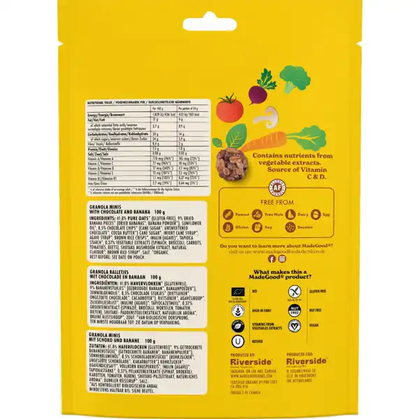 Bio Granola Minis Schokolade Banane