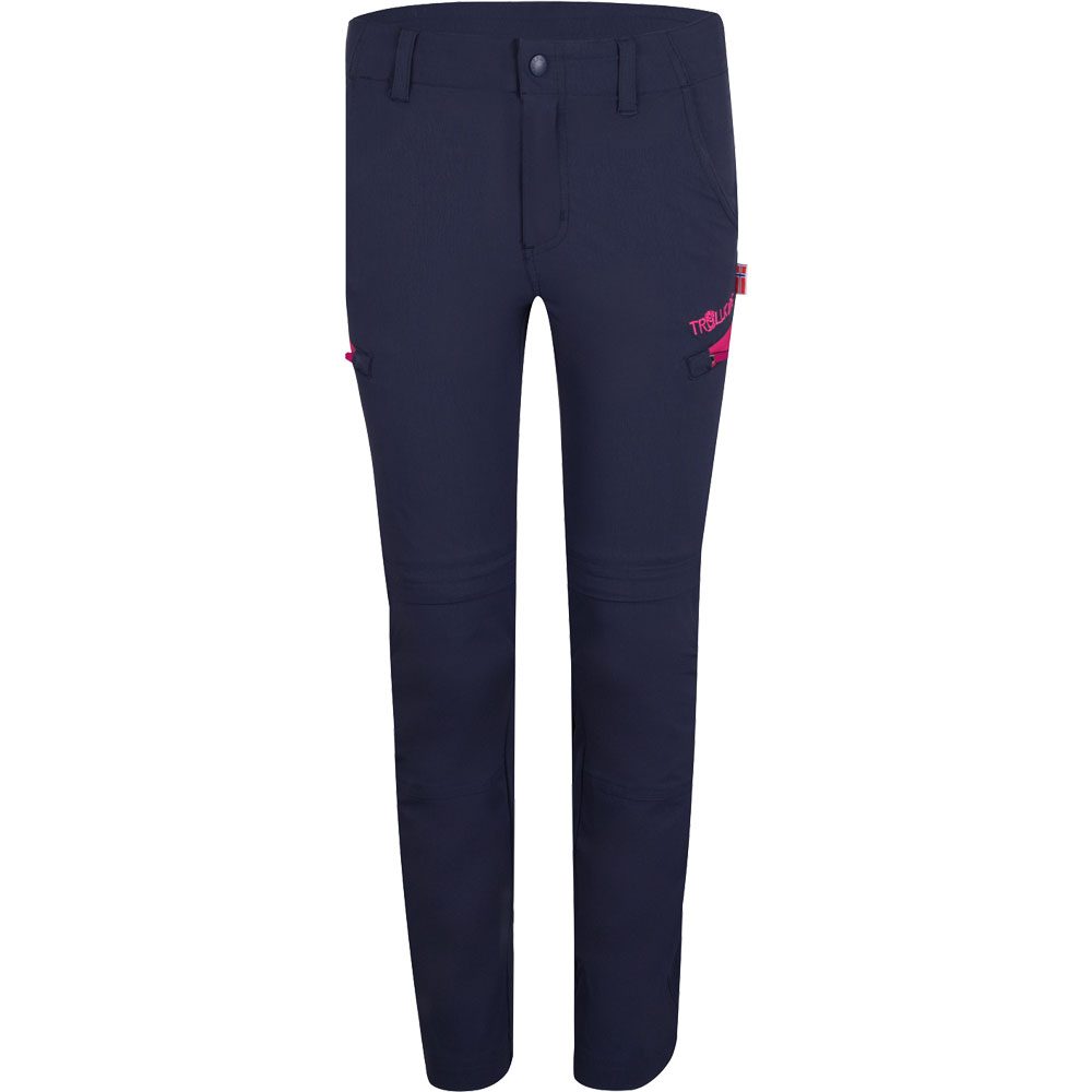 Trollkids Kjerag Zip Off-Trekkinghose Kinder navy magenta