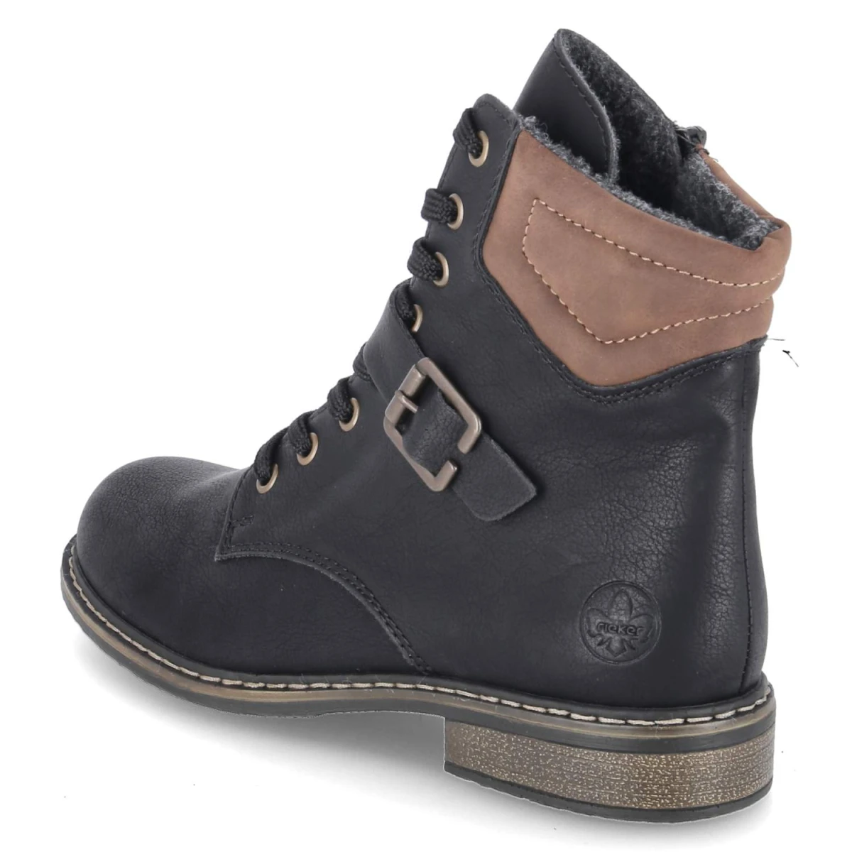 RiekerSchnürstiefeletten - schwarz