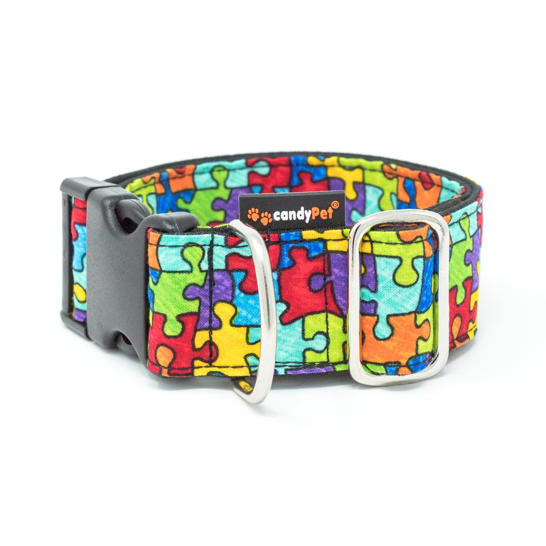 Coleira clicker candyPet® para cães - Modelo multicolorido