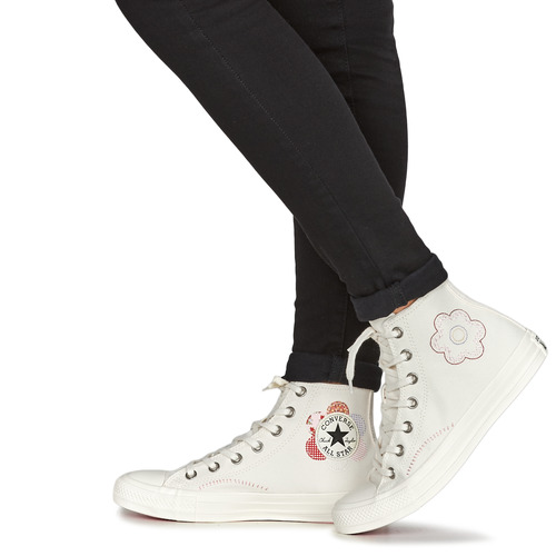 Converse - CHUCK TAYLOR ALL STAR HI - Blanc / Multicolore