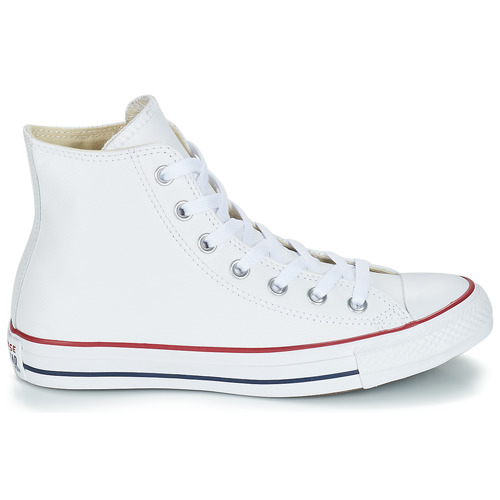 Converse - CHUCK TAYLOR ALL STAR LEATHER HI - Blanc