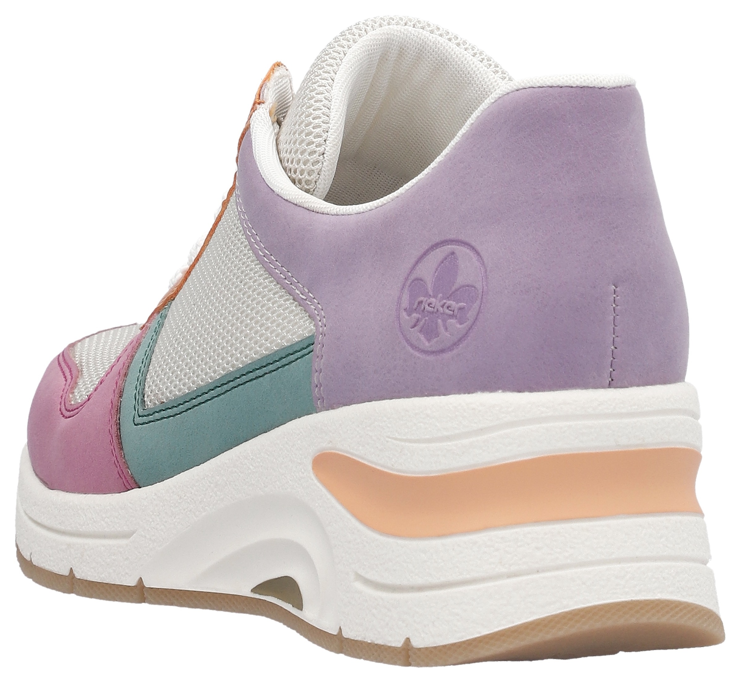 Rieker Wedgesneaker »vegan«  herausnehmbarer Soft-Einlage, Freizeitschuh, Halbschuh, Schnürschuh