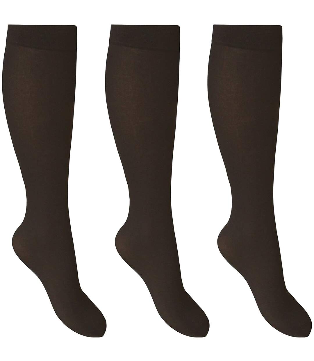 Joanna Gray - Mi-bas 70 deniers (lot 3 paires) - Femme (Noir) - UTLW121