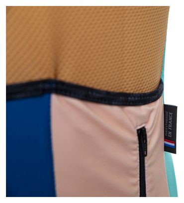 Maillot Manches Courtes LeBram Aspin Bleu Coupe Ajustée