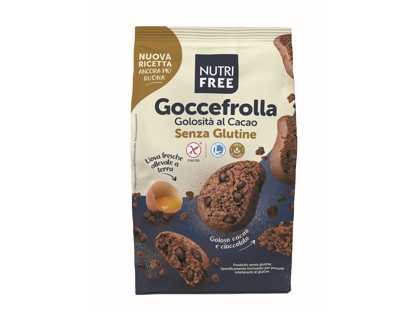 BISCOITOS SEM GLÚTEN NUTRIFREE CACAU 300G