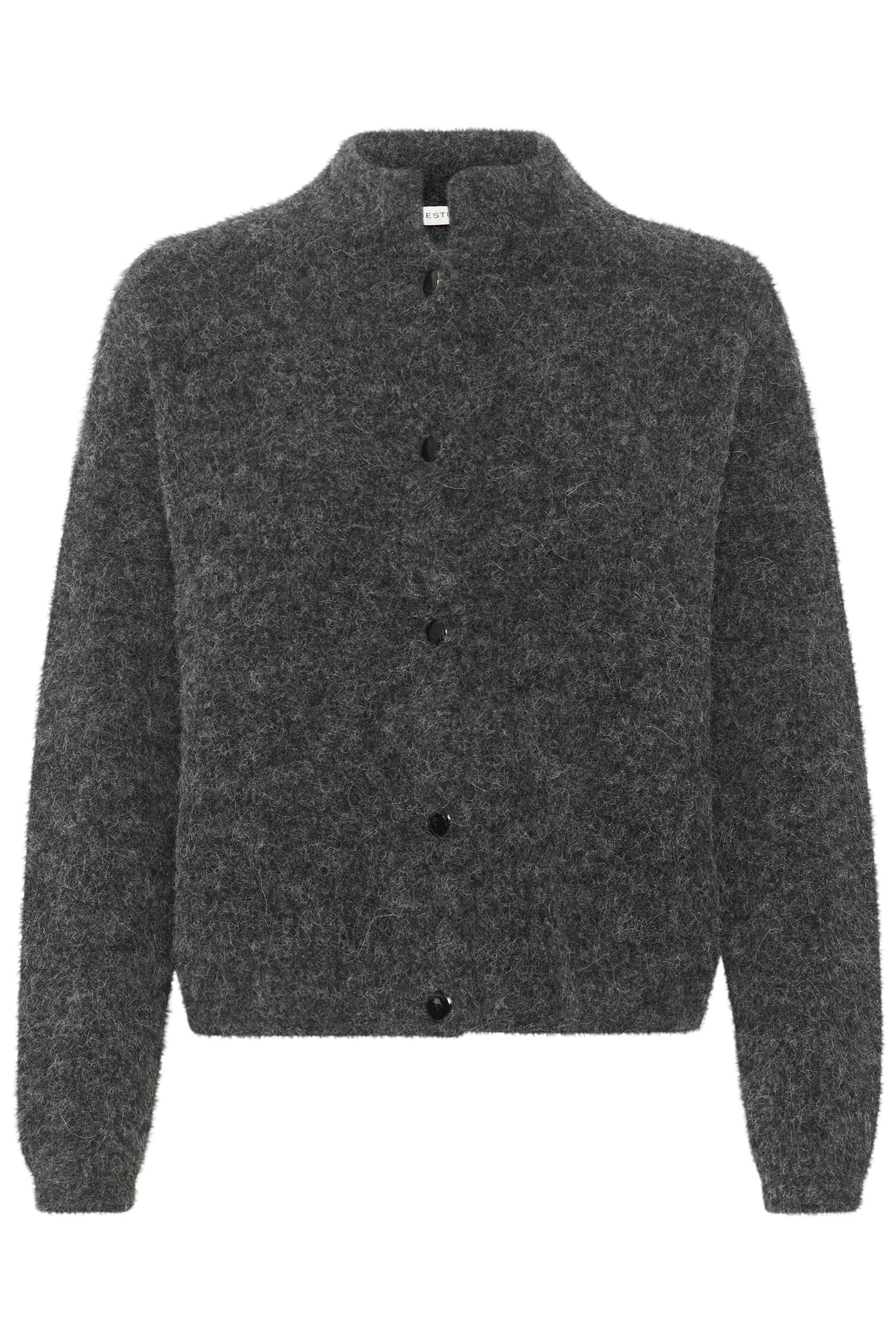 GESTUZ  AlphaGZ uldcardigan - Charcoal Melange